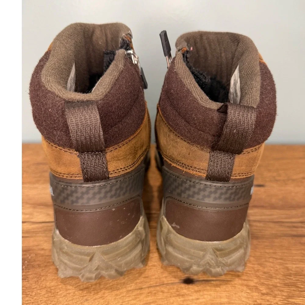 Merrell Thermo Kiruna Mid Zip Waterproof Winter Boots Brown Womens 7.5‎ J035092